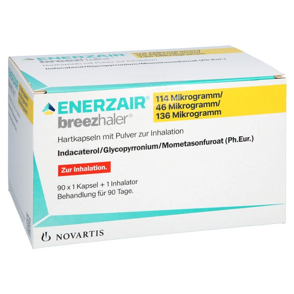 ENERZAIR Breezhaler 114µg/46µg/136µg Hkp.P.z.Inh. 90 St