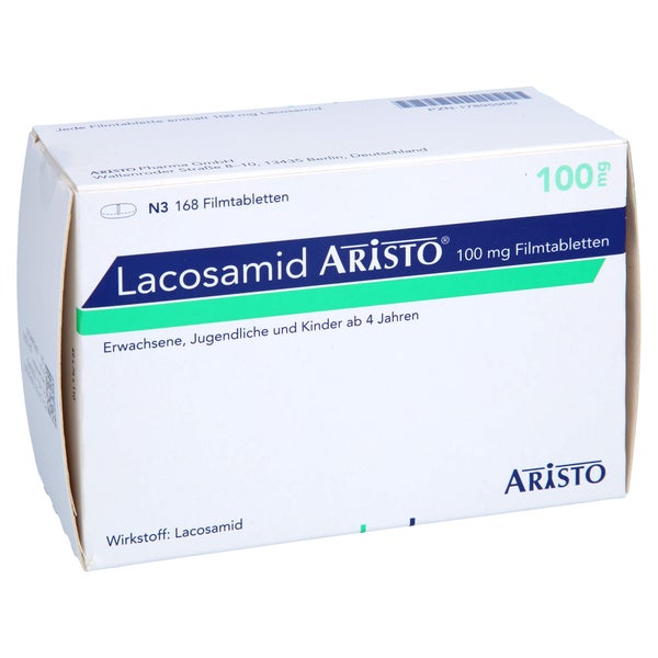 Lacosamid Aristo 100 mg Filmtabletten 168 St