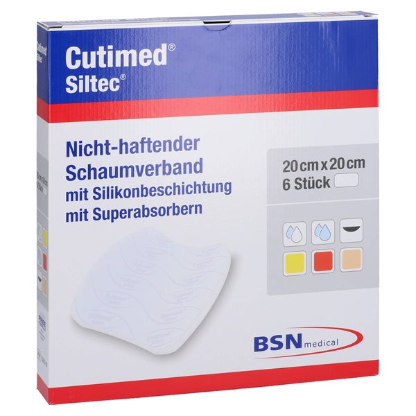 Cutimed Siltec Schaumverb.20x20 cm nicht 5 St