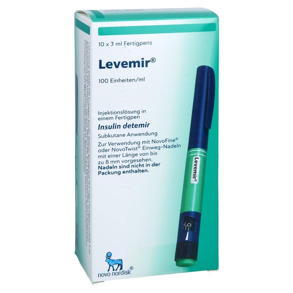 LEVEMIR FlexPen 100 Einheiten/ml Inj.-L.Fertigpen 10X3 ml