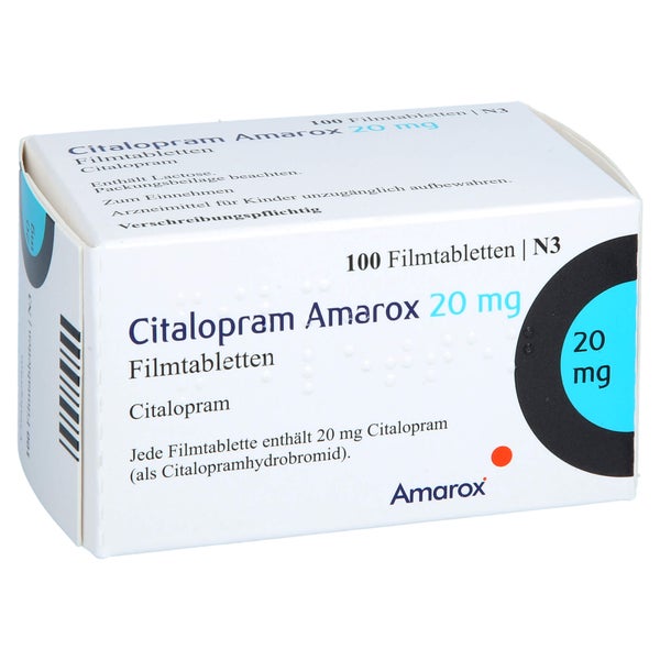 Citalopram Amarox 20 mg Filmtabletten 100 St