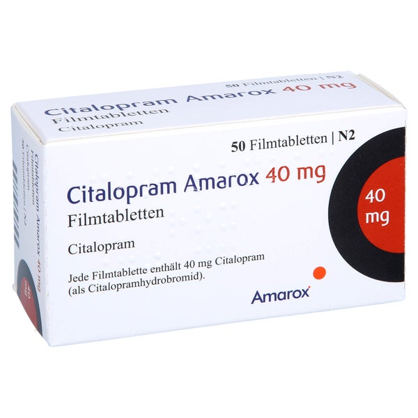 Citalopram Amarox 40 mg Filmtabletten 50 St