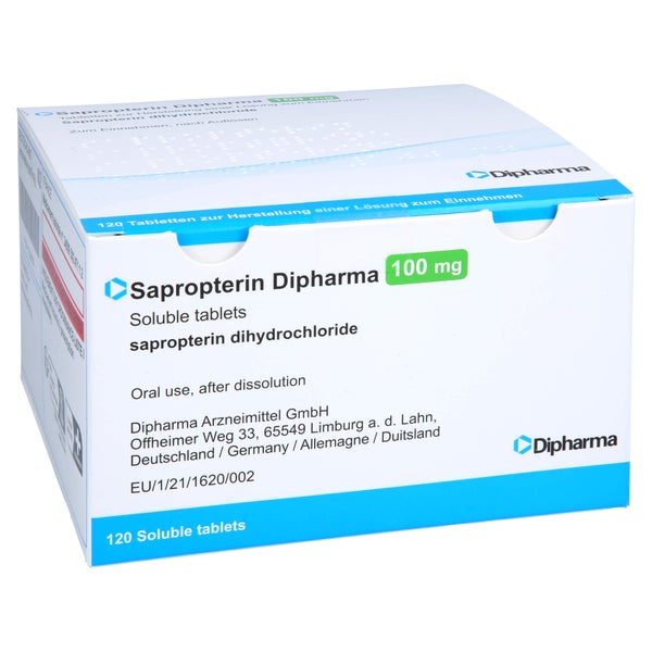 Sapropterin Dipharma 100 mg Tab.Her.Lsg. 120 St
