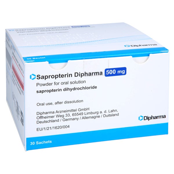 Sapropterin Dipharma 500 mg Plv.z.H.e.L. 30 St