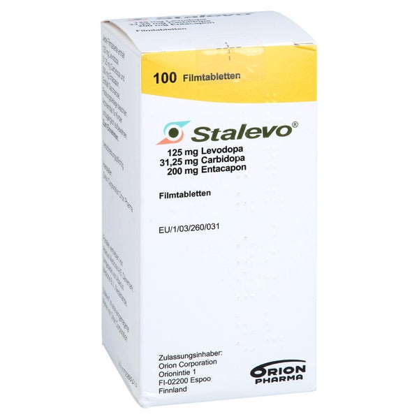 STALEVO 125 mg/31,25 mg/200 mg Filmtabletten 100 St