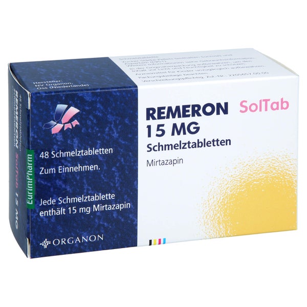 Remeron Soltab 15 mg Schmelztabletten 48 St