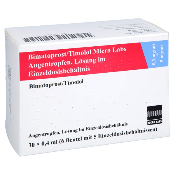 BIMATOPROST/Timolol Micro Labs 0,3+5 mg/ml ATR EDB 30X0,4 ml