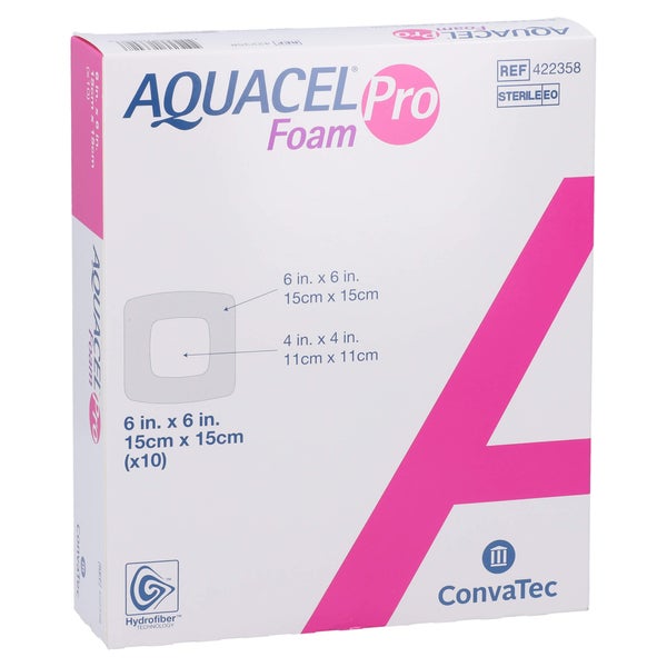 Aquacel Foam Pro 15x15 cm Hydrofiber Sch 10 St