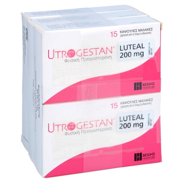 UTROGESTAN Luteal 200 mg Weichkaps.z.vaginal.Anwe. 90 St
