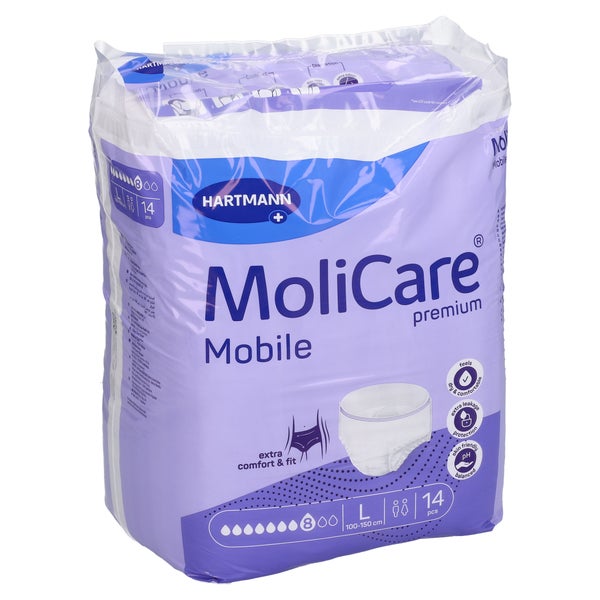 Molicare Premium Mobile 8 Tropfen L 4X14 St