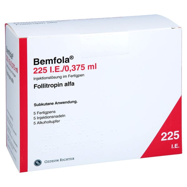 BEMFOLA 225 I.E./0,375 ml Inj.-Lsg.i.e.Fertigpen 5 St