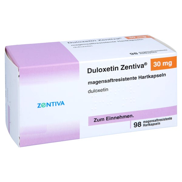 DULOXETIN Zentiva 30 mg magensaftres.Hartkapseln 98 St