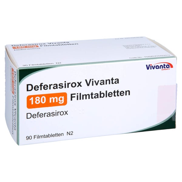 DEFERASIROX Vivanta 180 mg Filmtabletten 90 St