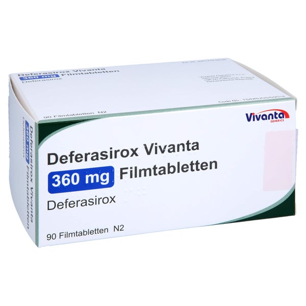 DEFERASIROX Vivanta 360 mg Filmtabletten 90 St