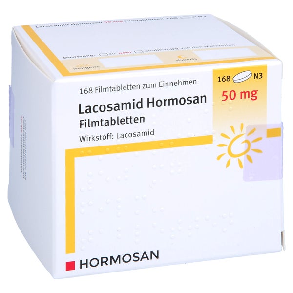 Lacosamid Hormosan 50 mg Filmtabletten 168 St