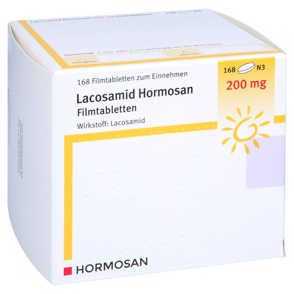 Lacosamid Hormosan 200 mg Filmtabletten 168 St