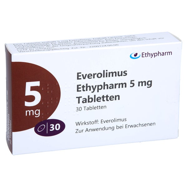 Everolimus Ethypharm 5 mg Tabletten 30 St