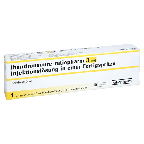IBANDRONSÄURE-ratiopharm 3 mg Inj.-Lsg.i.e.F.-Sp. 1 St