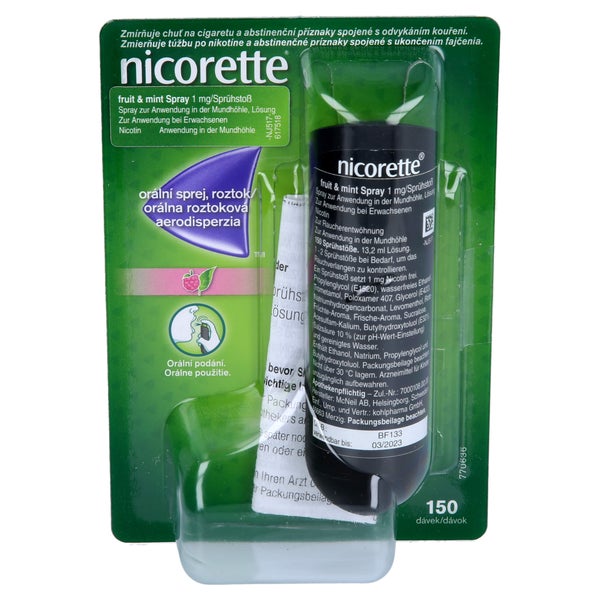 Nicorette Fruit & Mint Spray 1 mg/Sprühs - Reimport 1 St