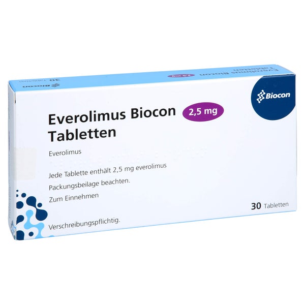 Everolimus Biocon 2,5 mg Tabletten 30 St