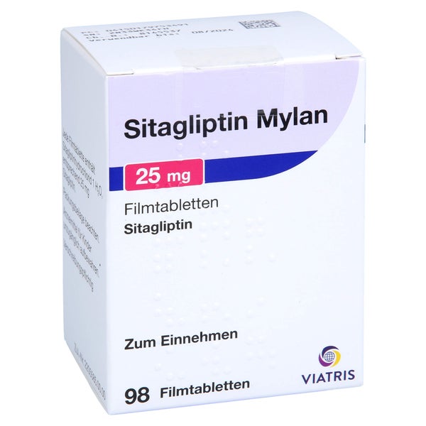 Sitagliptin Mylan 25 mg Filmtabletten 98 St