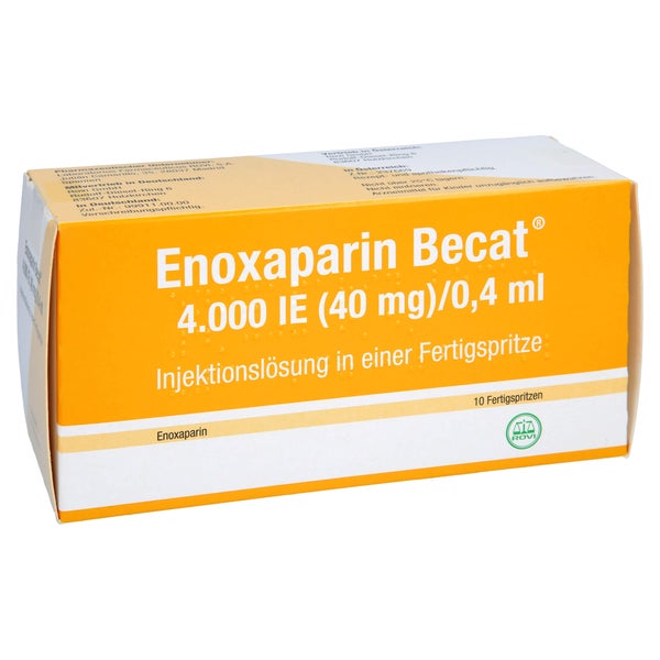 ENOXAPARIN Becat 4.000 I.E. 40mg/0,4ml 10 St