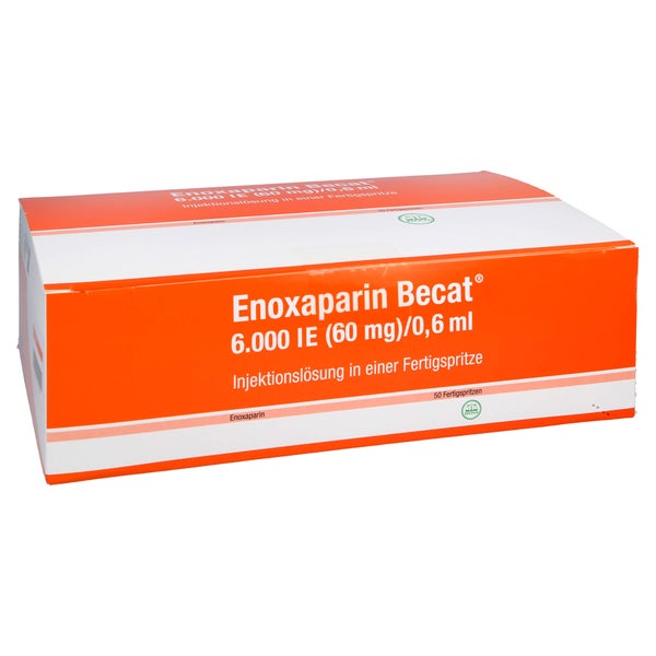 ENOXAPARIN Becat 6.000 I.E. 60mg/0,6ml Inj.-Lsg.FS 50 St