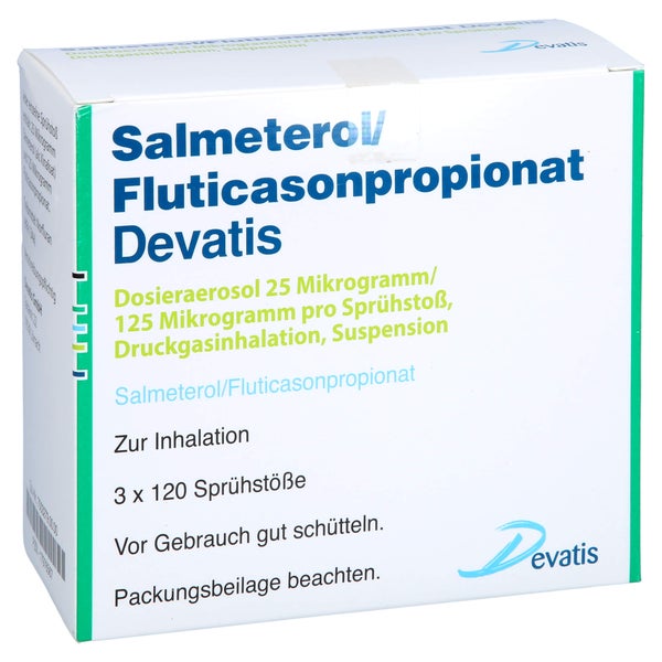 SALMETEROL/Fluticasonpropionat Devatis 25µg/125µg 3 St