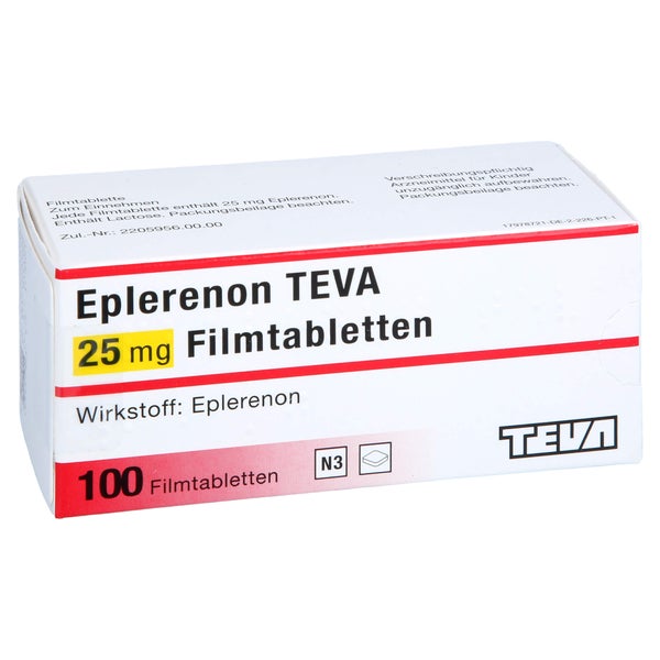 Eplerenon Teva 25 mg Filmtabletten 100 St