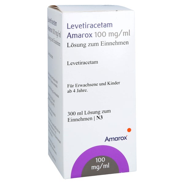 LEVETIRACETAM Amarox 100 mg/ml L.z.E.10ml Dos.Spr. 300 ml