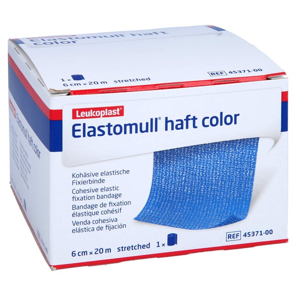 Elastomull haft Color 6 cmx20 m Fixierb. 1 St