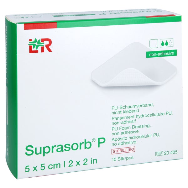 Suprasorb P Pu-schaumv.nichtklebend 5x5 Cm 10 St