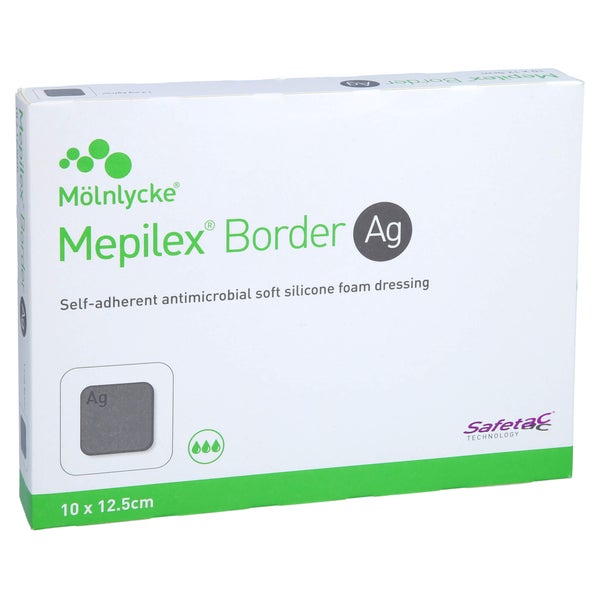 Mepilex Border Ag Schaumverb.10x12,5 cm 5 St