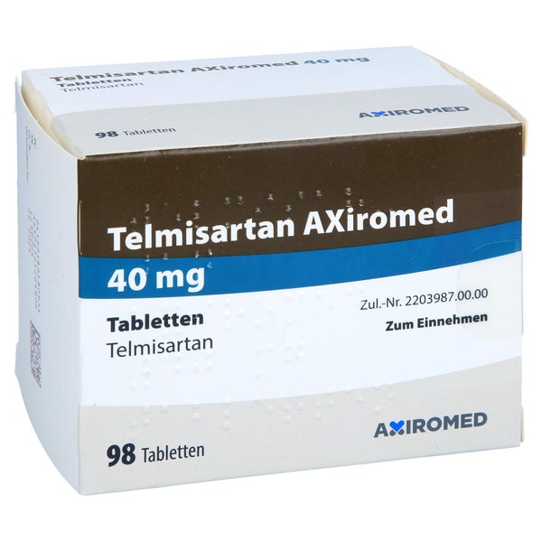 Telmisartan Axiromed 40 mg Tabletten 98 St