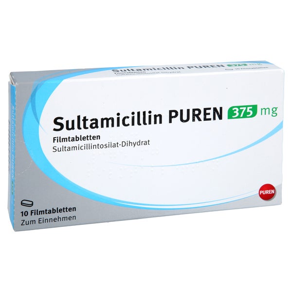 Sultamicillin Puren 375 Mg Filmtabletten 10 St