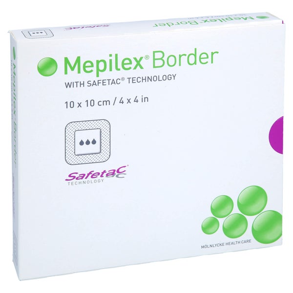Mepilex Border Schaumverband 10x10 cm 5 St