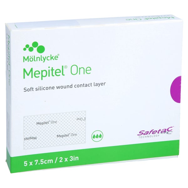 Mepitel One 5x7,5 cm Silikon Netzverband 10 St