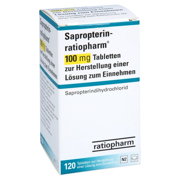 Sapropterin-ratiopharm 100 mg Tab.Her.Ls 120 St