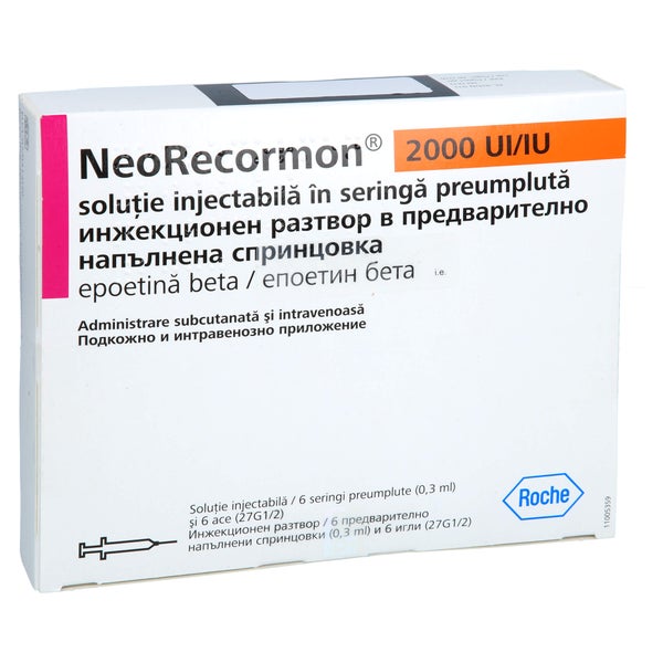 Neorecormon 2.000 I.e. Injekt.-lsg.i.e.fertigspr. 6 St