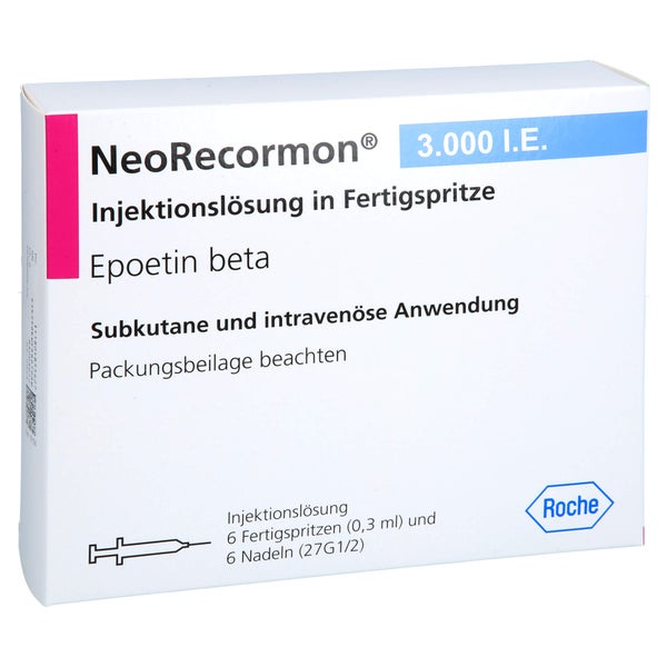 Neorecormon 3.000 I.E. Injekt.-Lsg.i.e.F 6 St
