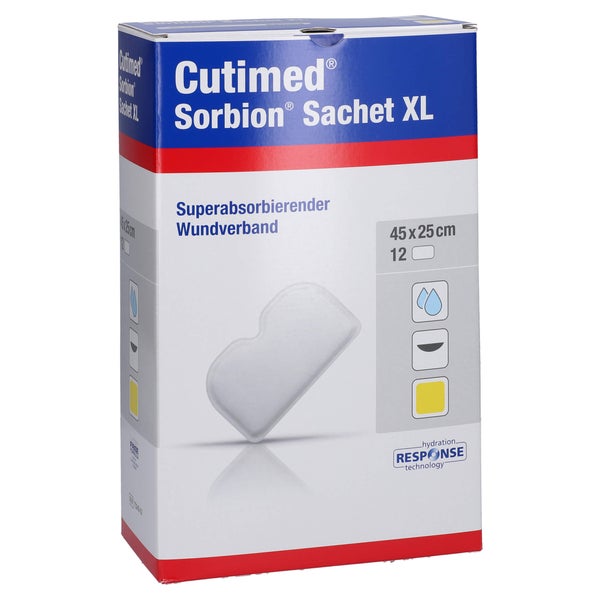 Cutimed Sorbion Sachet Xl Wundauflage 25x45 Cm 12 St