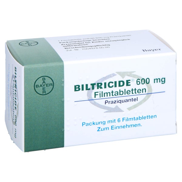 Biltricide 600 mg Filmtabletten 6 St
