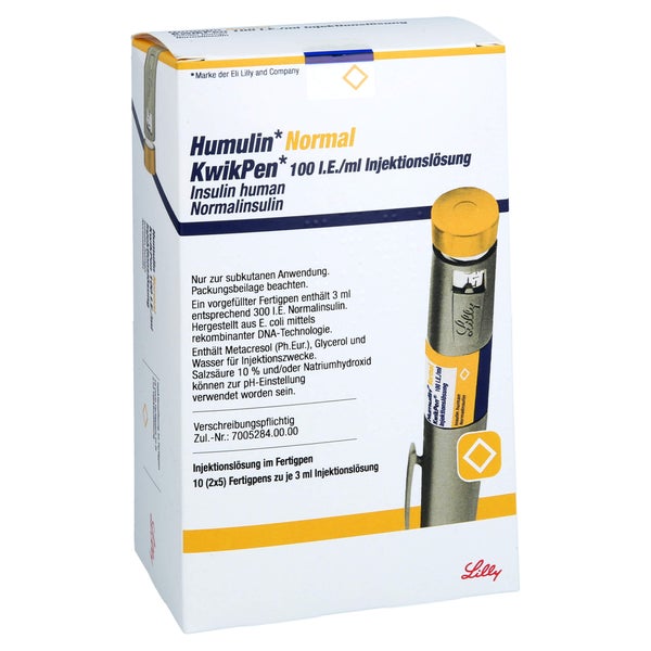 HUMULIN Normal KwikPen 100 I.E./ml Injektionslsg. 10 St