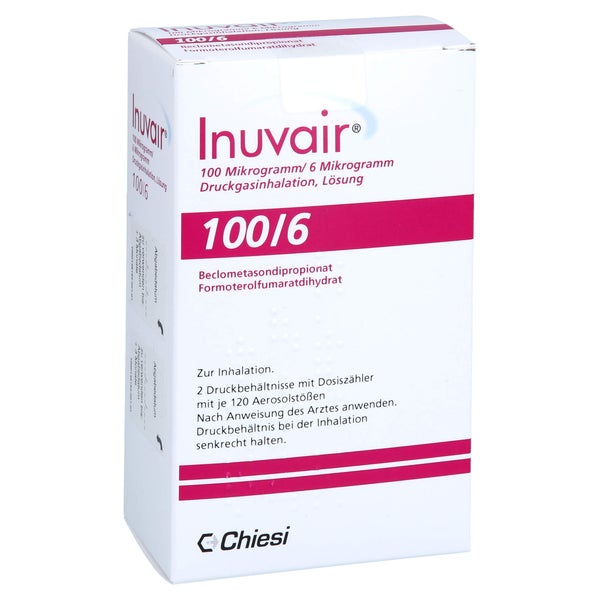 INUVAIR 100/6 µg 120 Hub Druckgasinhalat 2 St