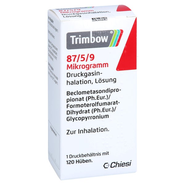 TRIMBOW 87 µg/5 µg/9 µg 120 Hub Druckgasinhalation 120 Sp 1 St