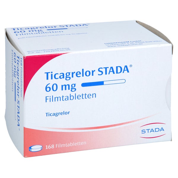 Ticagrelor Stada 60 Mg Filmtabletten 168 St