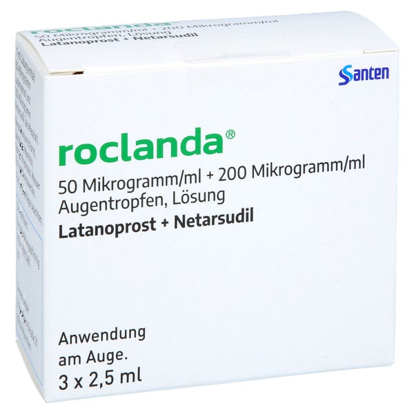 ROCLANDA 50 µg/ml + 200 µg/ml Augentropfen Lösung 3X2,5 ml