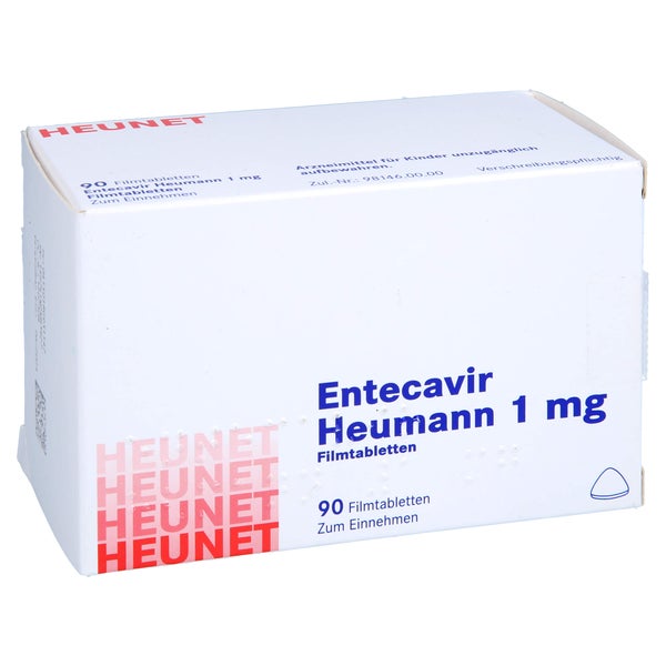 ENTECAVIR Heumann 1 mg Filmtabletten Heunet 90 St