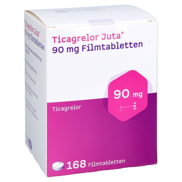 Ticagrelor Juta 90 Mg Filmtabletten 168 St