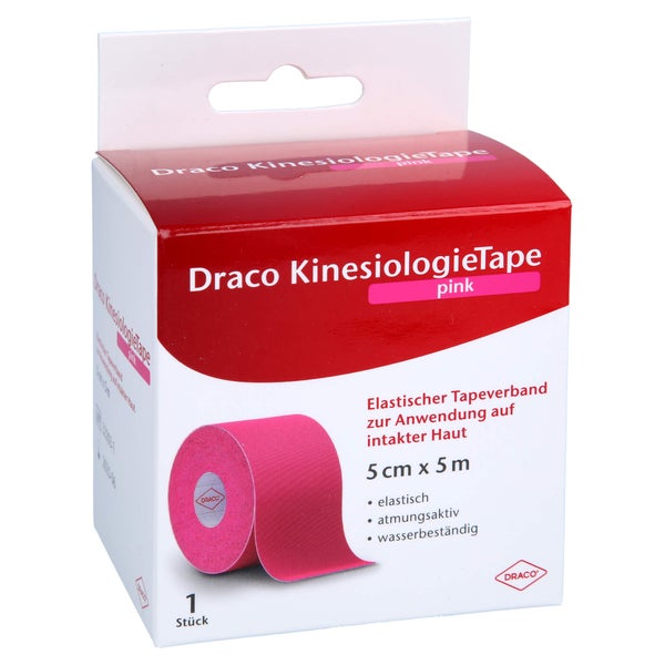Draco Kinesiologietape 5 cmx5 m pink 1 St